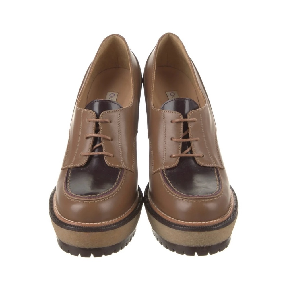 L’Autre Chose Elegant Brown and Dark Brown Platform Shoes
